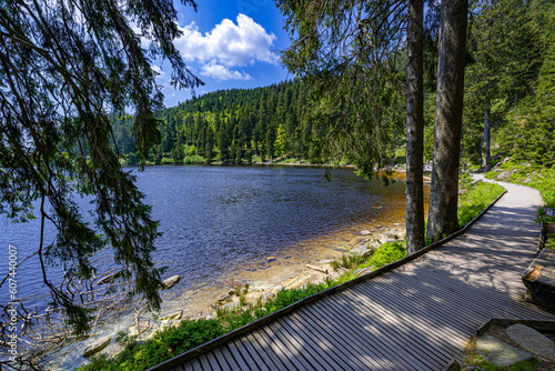 The Mummelsee in the Black Forest surrounded by mountains_Baden-Wuerttemberg, Germany, Europe photo