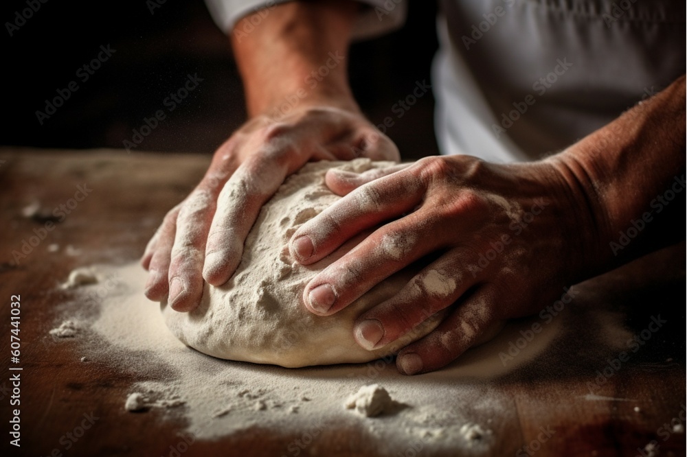 knead bread dough