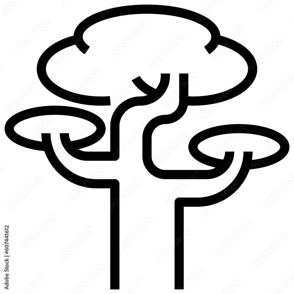 forest line icon,linear,outline,graphic,illustration forest line icon,linear,outline,graphic,illustration