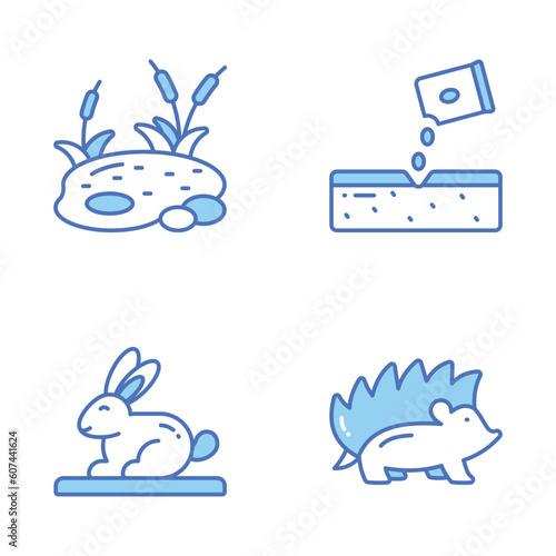 Check this beautifully designed spring vectors, farming, gardening and agriculture icons set