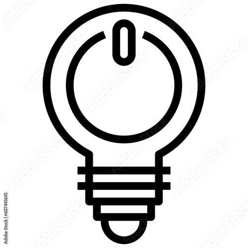 turned off line icon,linear,outline,graphic,illustration