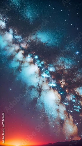 Beautiful galaxy AI generated Illustration