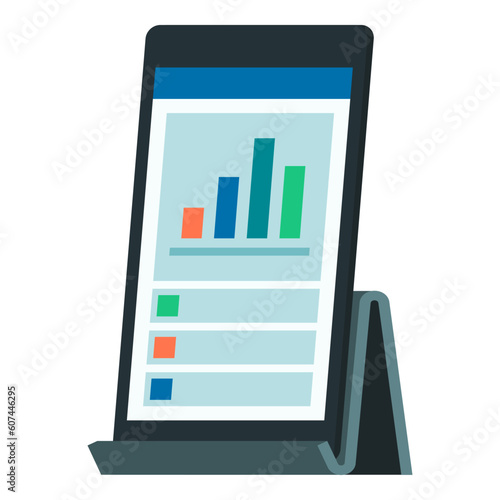 Business and finance app on smartphone