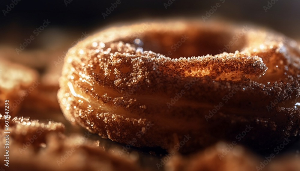 Homemade baked dessert, sweet indulgence on plate generated by AI Homemade baked dessert, sweet indulgence on plate generated by AI