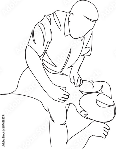 girl getting a massage