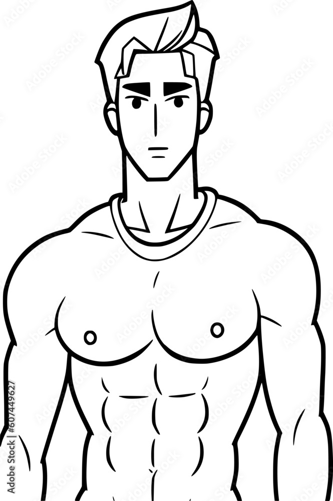 black and white of man cartoon black and white of man cartoon