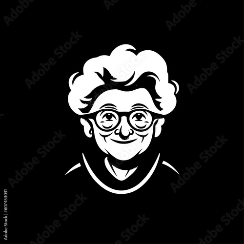 Grandma | Minimalist and Simple Silhouette - Vector illustration