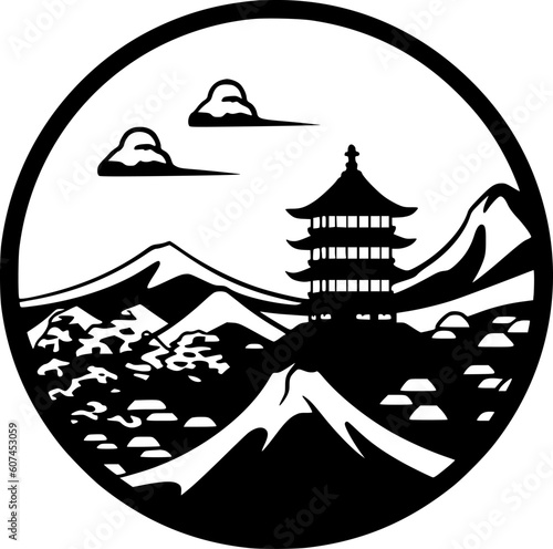 Japan | Minimalist and Simple Silhouette - Vector illustration