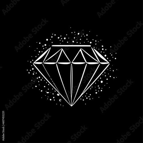 Rhinestone - Minimalist and Flat Logo - Vector illustration
