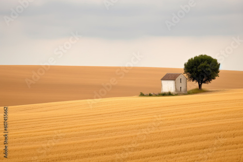 A minimalist France landscape