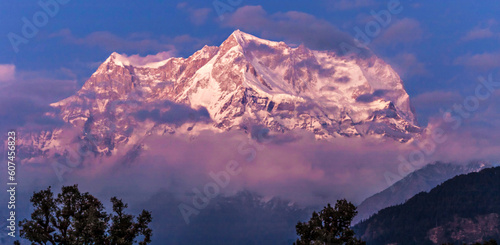 sunrise in the mountains