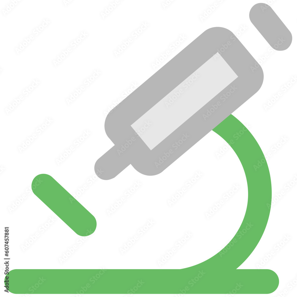 An icon of a microscope bold line design An icon of a microscope bold line design