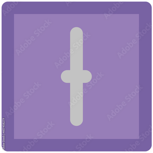 Volume adjuster bold line icon