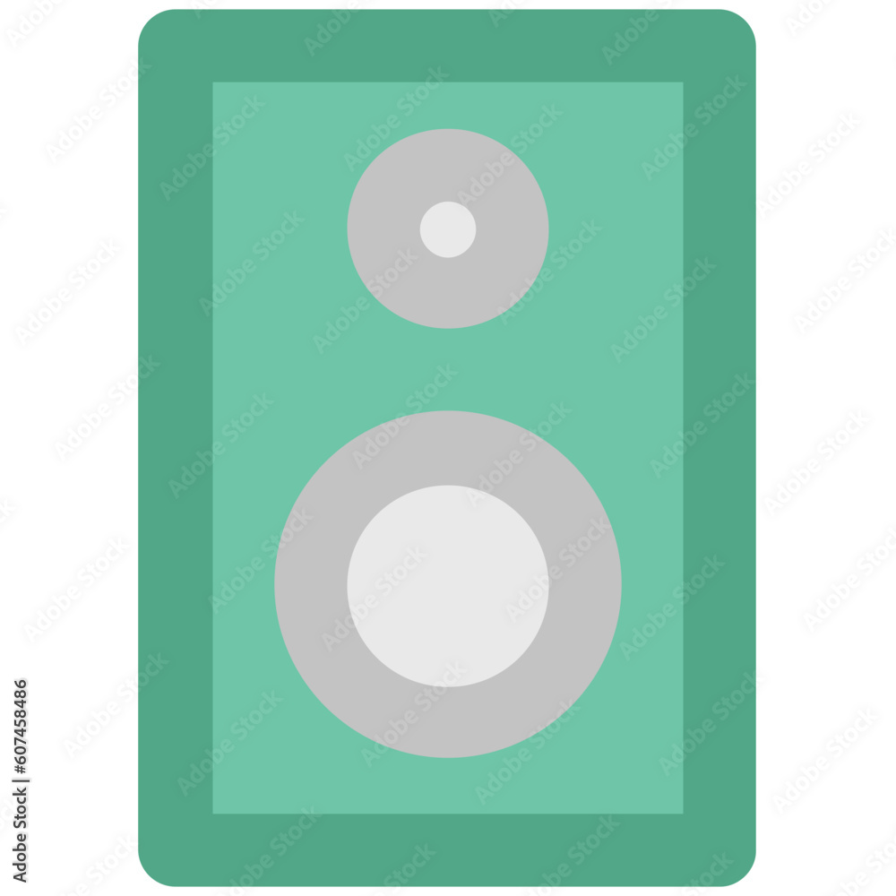 An icon of speaker bold line design An icon of speaker bold line design