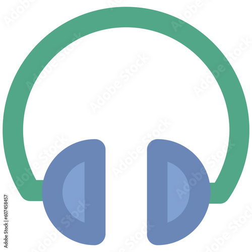 Icon of headphone in line editable design 