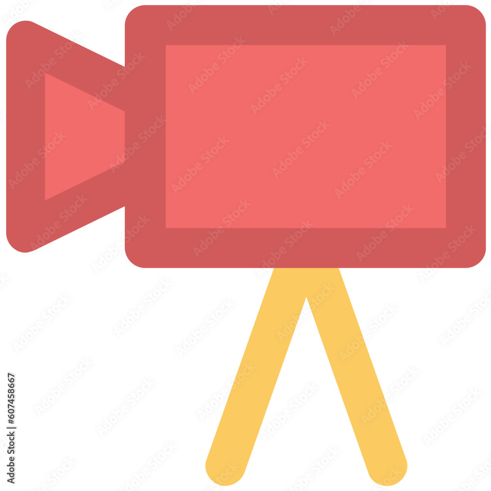 A shooting camera bold line icon A shooting camera bold line icon