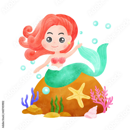 mermaid with starfish