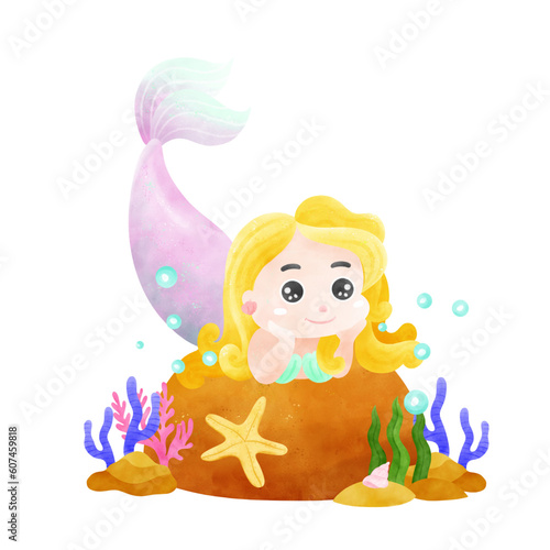 mermaid with a starfish