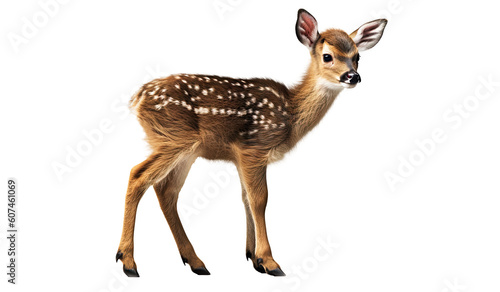 A deer isolated on transparent background - Generative AI