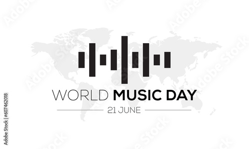 world music day logo concept, world music day poster logo, world music day 21 june
