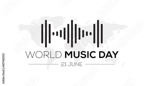 abstract music day illustration  music day theme vector  music day illustration template