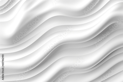 White stripe waves pattern futuristic background. 3d render illustration