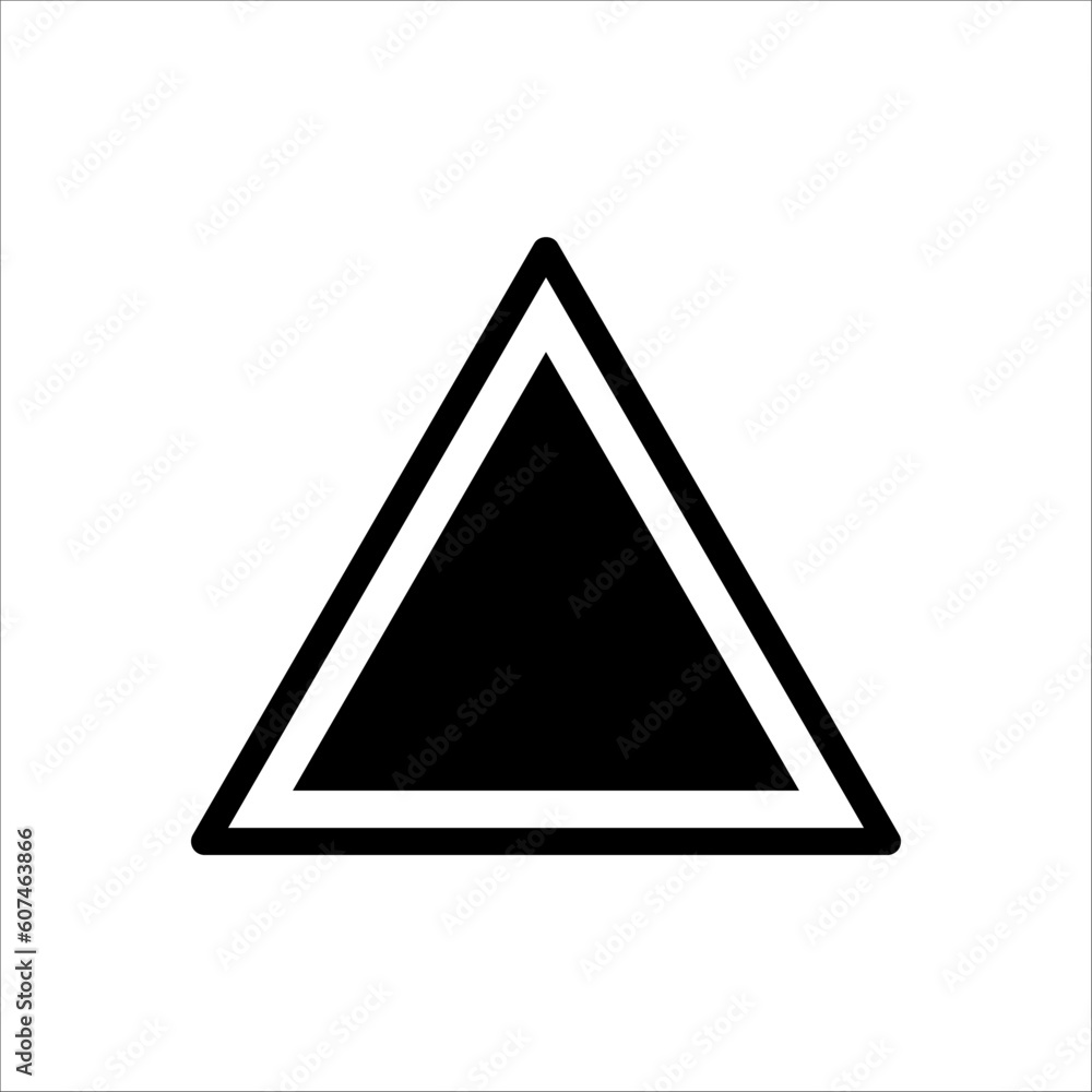 Triangle Icon Vector Illustration on white background. Flat and Trendy Sign Symbol. EPS 10 Triangle Icon Vector Illustration on white background. Flat and Trendy Sign Symbol. EPS 10