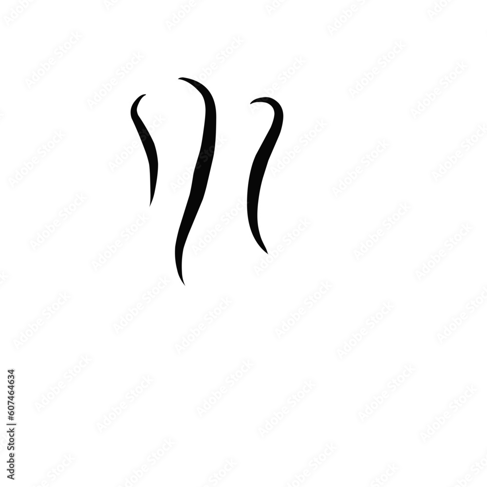 Smoke line vector Smoke line vector