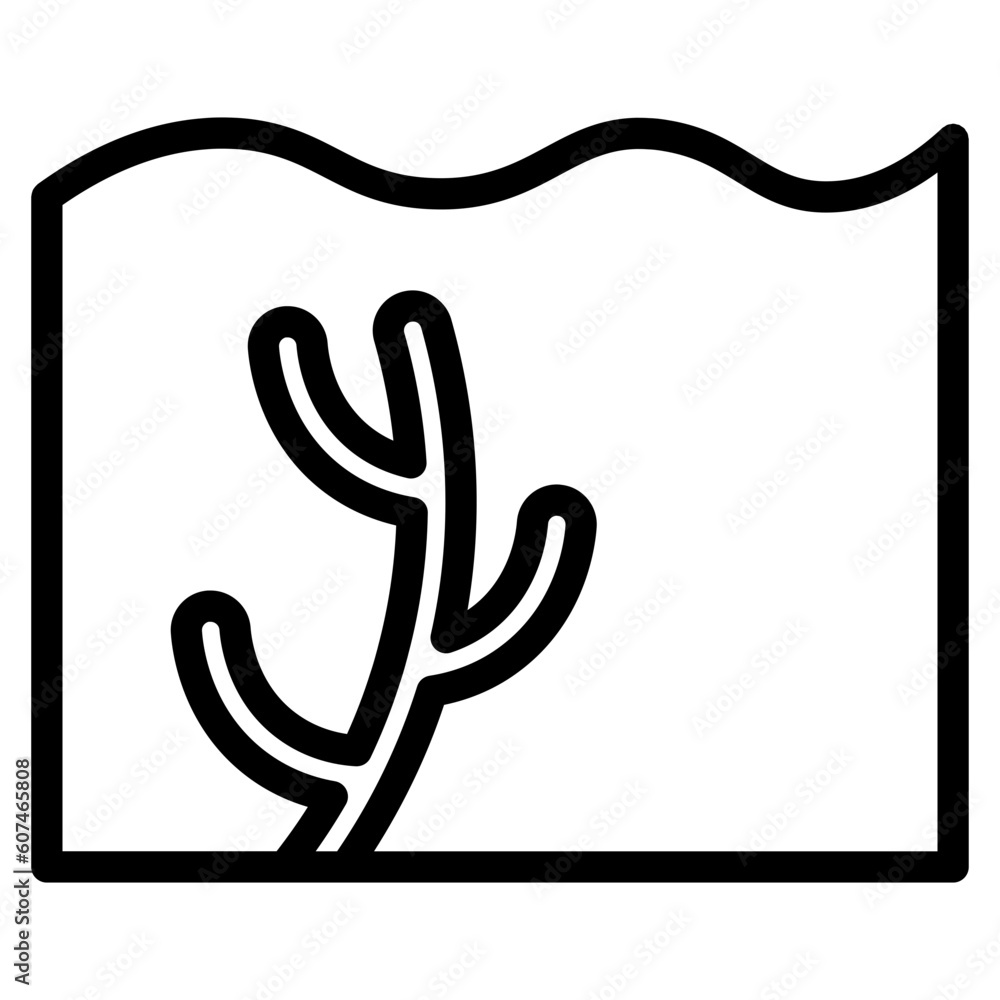 Obraz premium underwater line