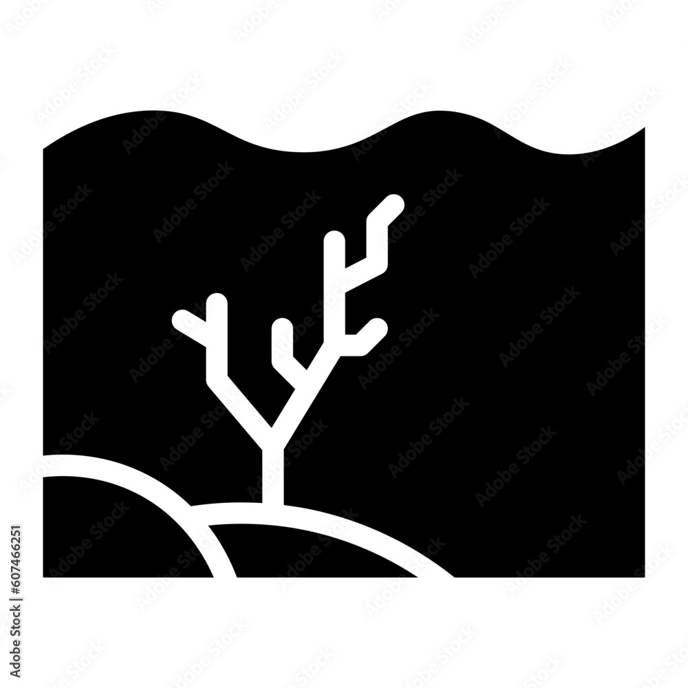 Fototapeta premium underwater glyph 