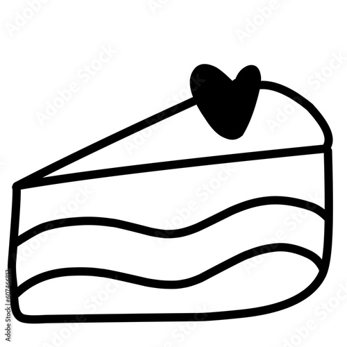 Wedding Doodle Icon. Hand drawn vector wedding symbols and signs on white background