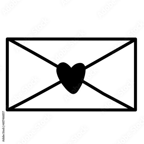 Wedding Doodle Icon. Hand drawn vector wedding symbols and signs on white background