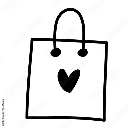 Wedding Doodle Icon. Hand drawn vector wedding symbols and signs on white background
