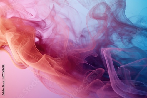 Colored smoke, abstract background, generated with AI, retouched with Photoshop