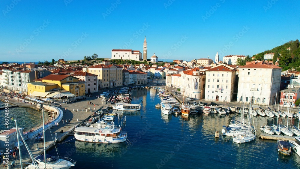 Piran - Slovenia - drone video
An aerial view with the drone over the beautiful town of Piran Piran - Slovenia - drone video
An aerial view with the drone over the beautiful town of Piran