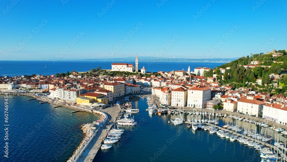 Piran - Slovenia - drone video
An aerial view with the drone over the beautiful town of Piran