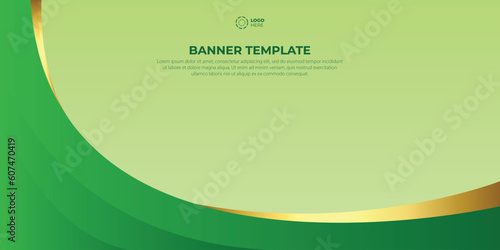 Blank and cool green background for presentation template	