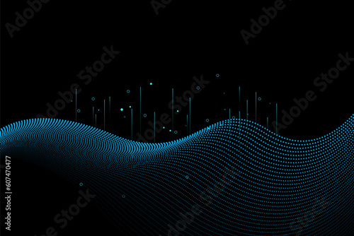 Big data visual information background. Social network concept. Connection vector background.