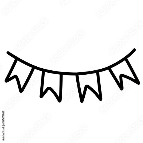 Wedding Doodle Icon. Hand drawn vector wedding symbols and signs on white background