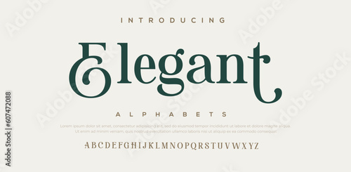 Lettering Minimalist Fashion. Elegant alphabet letters serif font and number. Typography fonts regular uppercase, lowercase.