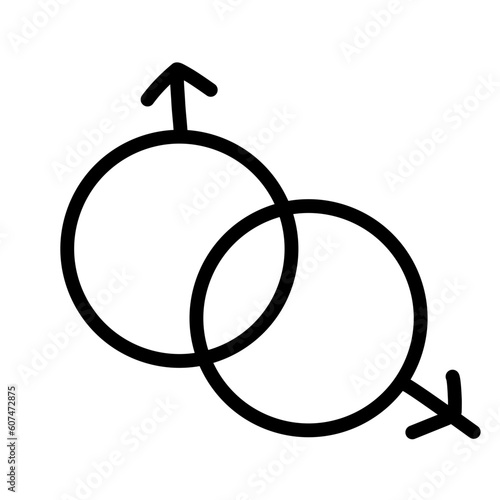 Wedding Doodle Icon. Hand drawn vector wedding symbols and signs on white background