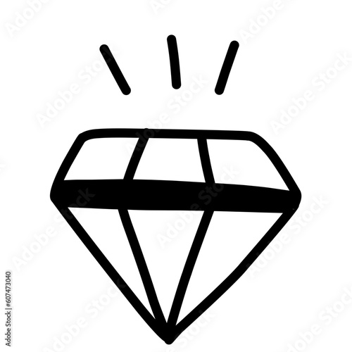 Wedding Doodle Icon. Hand drawn vector wedding symbols and signs on white background