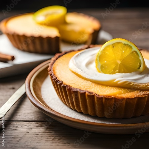 lemon cake on a plate