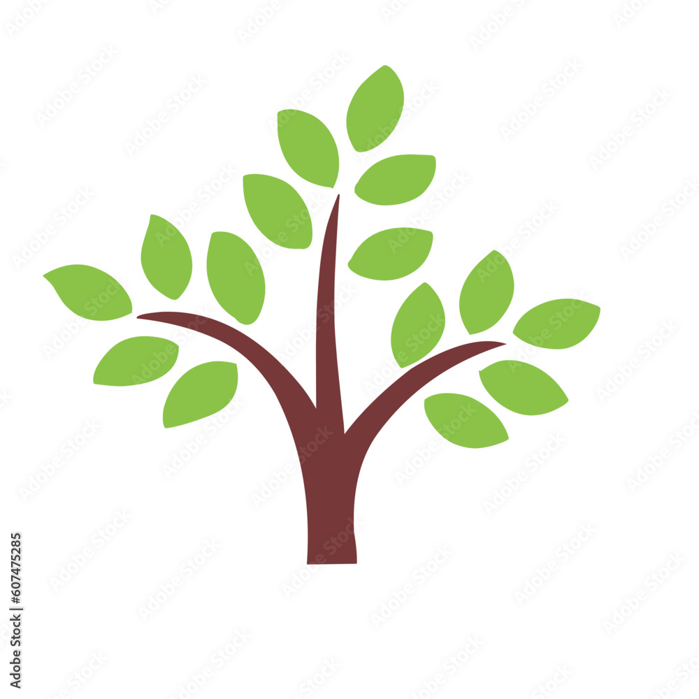 Cartoon Green Tree