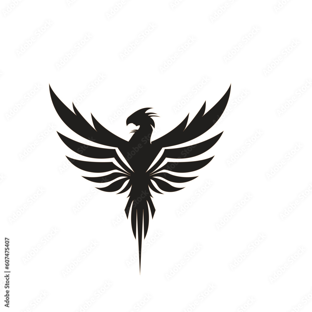 Fototapeta premium phoenix logo icon