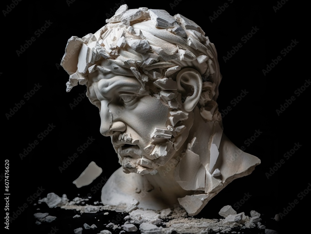 Abstract statue of a person
