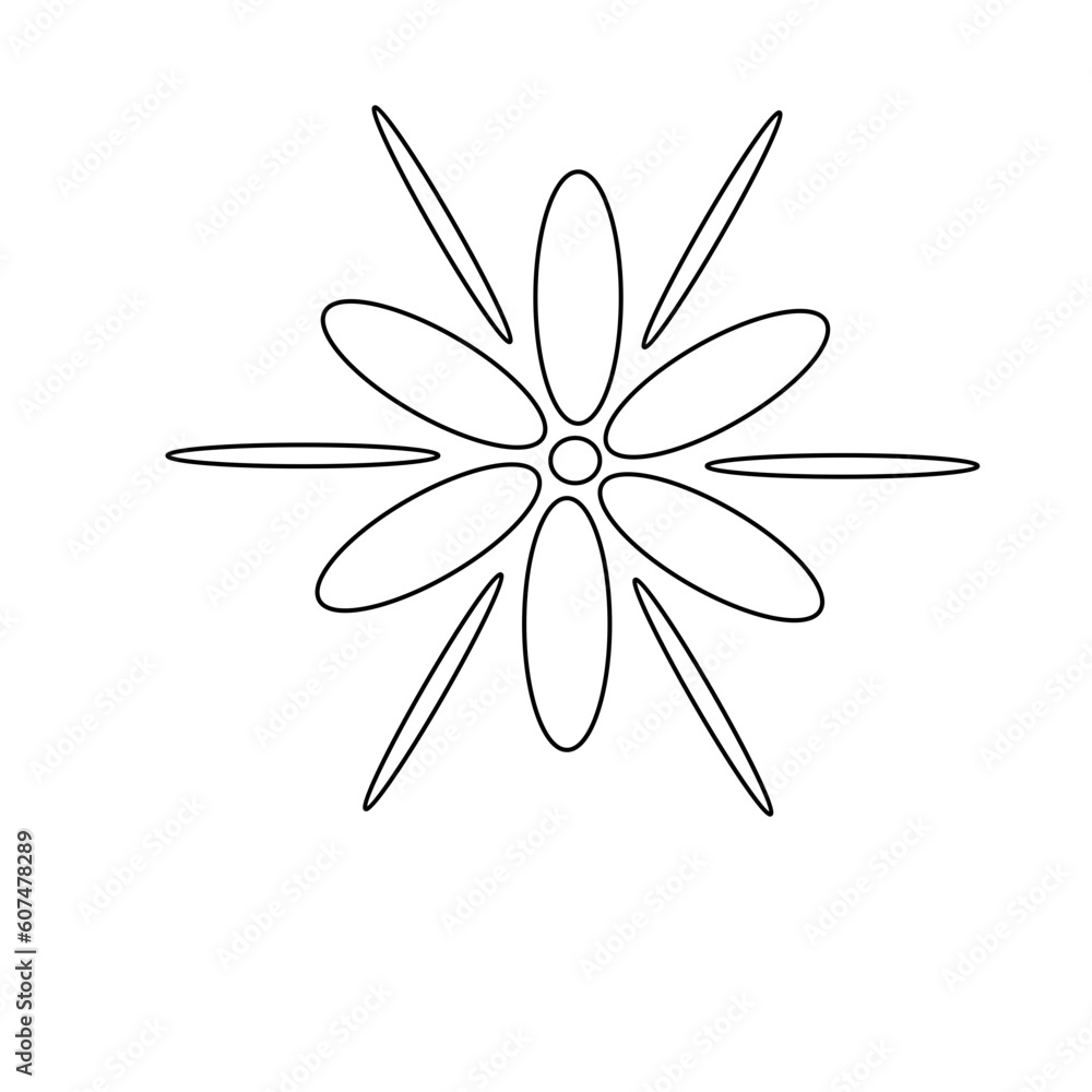 Flowers on white background 