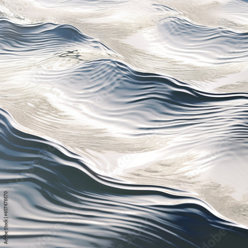 Simple Abstract Minimal Illustration of Natural Organic  Waves. Generative ai