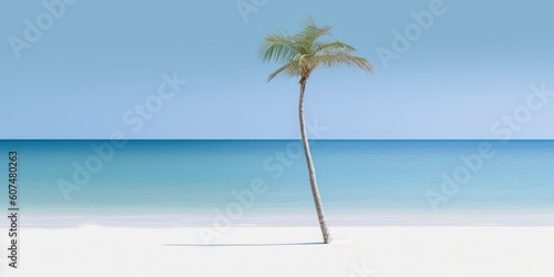 Palma na tropikalnej plaży