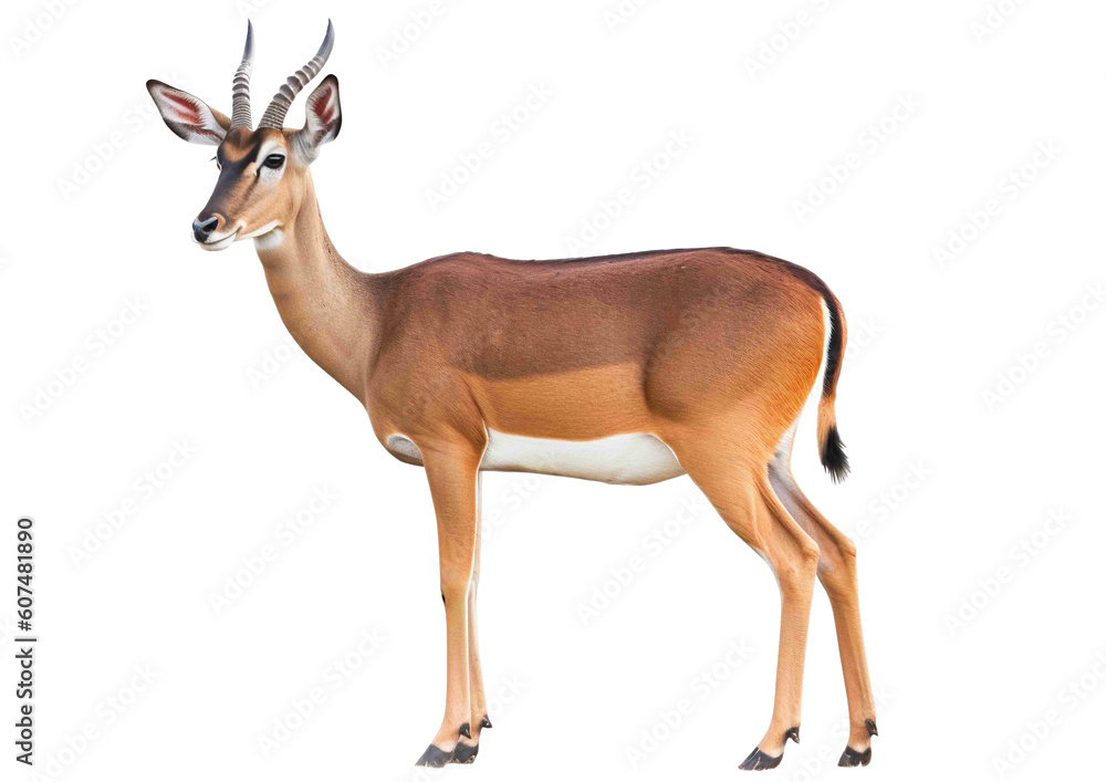 Impala png, transparent background, antelope isolated, generative ai Impala png, transparent background, antelope isolated, generative ai